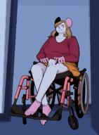 fiffle fursona mouse not_mariken wheelchair // 3208x4376 // 3.0MB